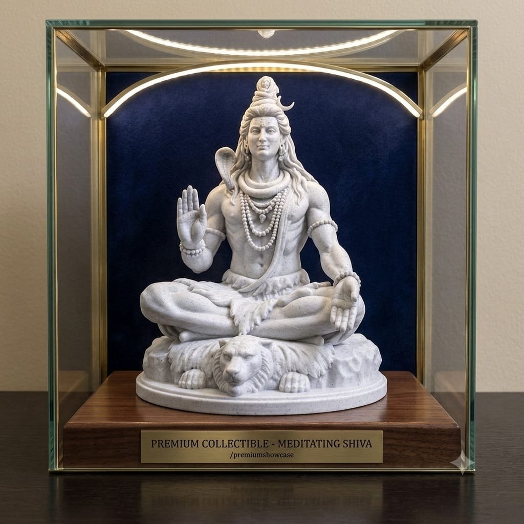 Featured 3D printed model Lord Shiva Meditating